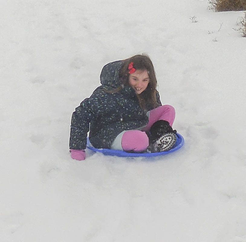 mandy sledding