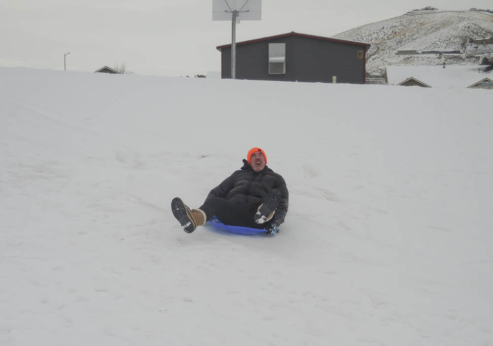 noah sledding