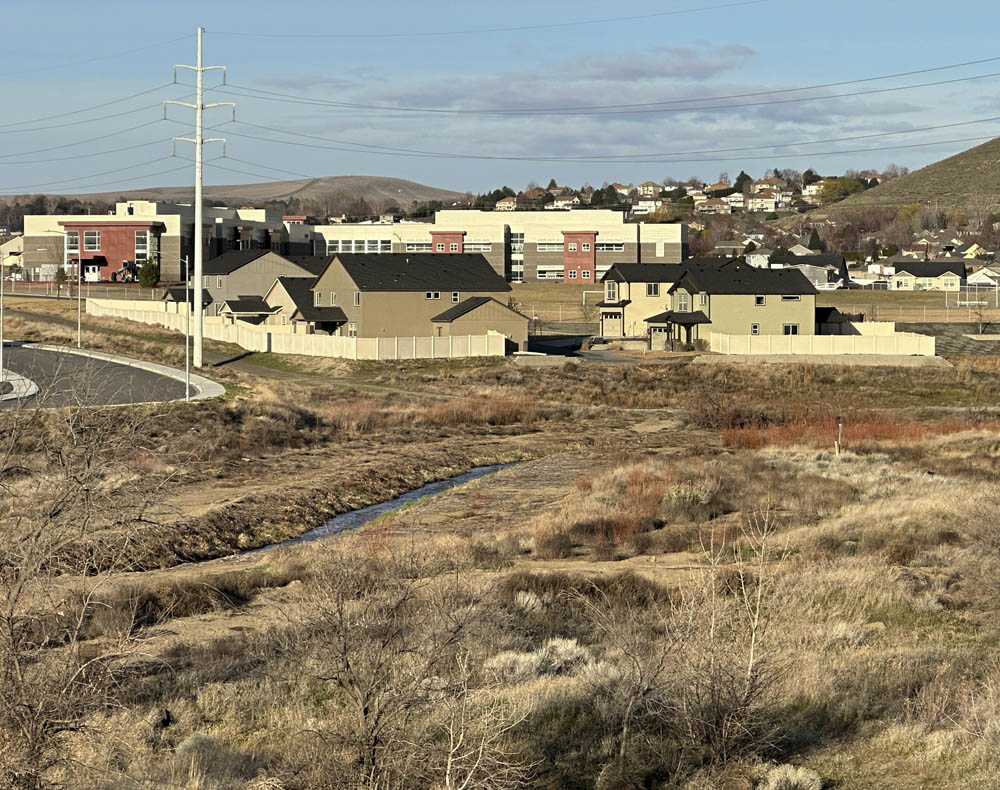 water in the wasteway